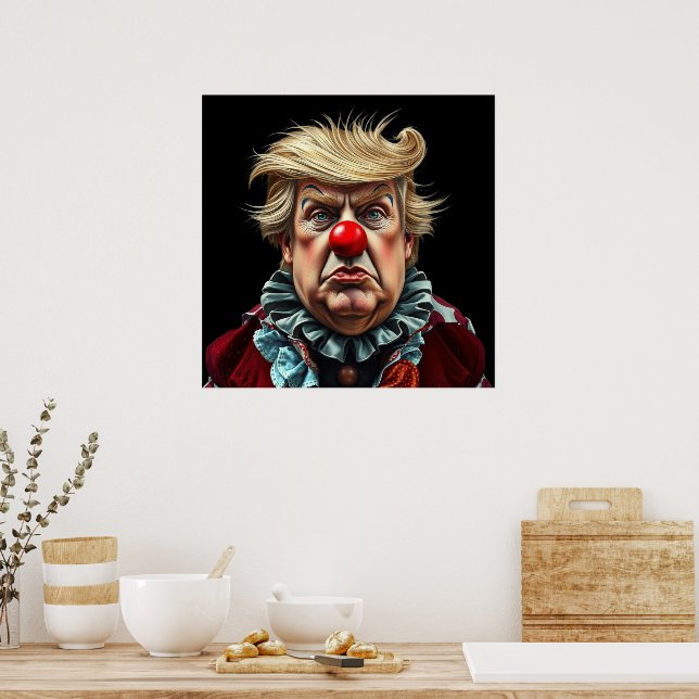Póster El payaso gracioso de Donald Trump (Cocina)