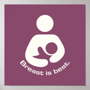 Póster El pecho es el mejor icono - Mauve