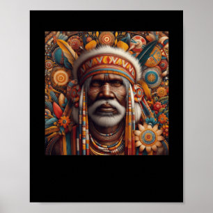 Póster El Pegatina aborigen indígena australiano