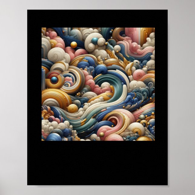 Póster El Pegatina del río del cielo asombroso (Frente)