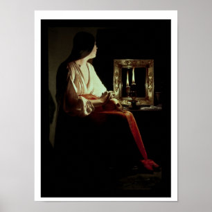 Póster El Penitent Magdalen, c.1638-43 (aceite en lona)