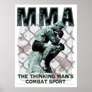 Póster El pensador de la MMA