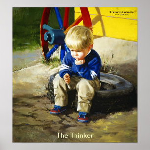 Póster El pensador (sin fronteras)