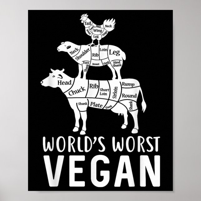 Póster El peor vegan del mundo (Frente)