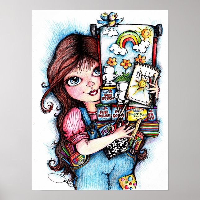 Póster El pequeño artista (Frente)