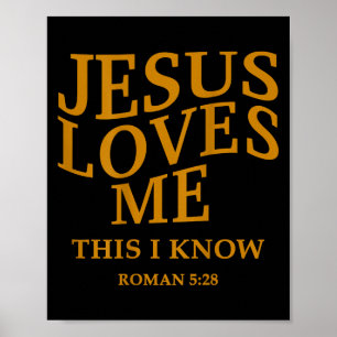 Póster El pequeño Chica Jesús me ama esto lo conozco cris