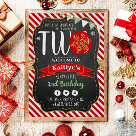 Póster ¡El pequeño copo de nieve cumple 2 años! 2.º cumpl