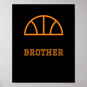 Póster El pequeño hermano mayor fanático del baloncesto