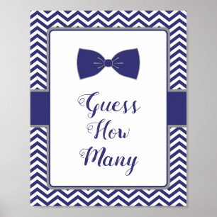 Póster El pequeño hombre dobla el tiempo Baby Shower adiv