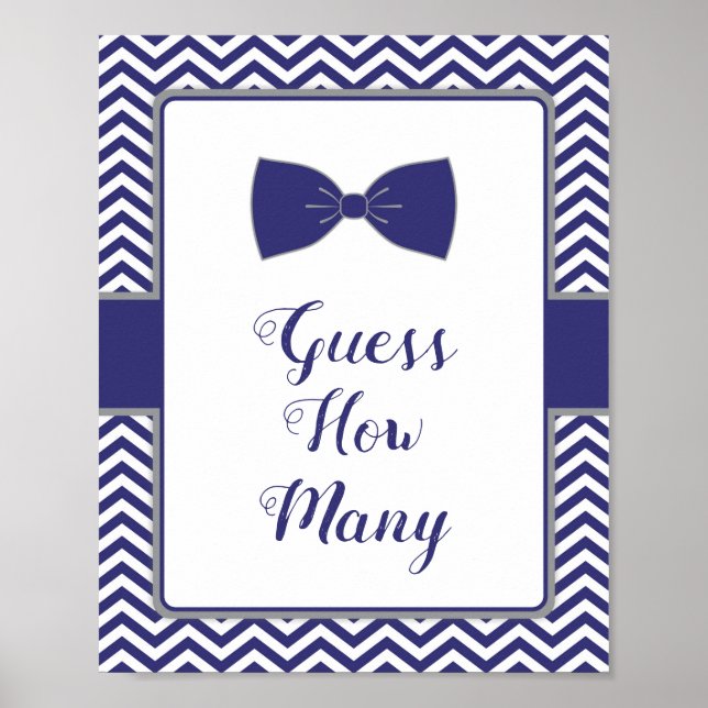 Póster El pequeño hombre dobla el tiempo Baby Shower adiv (Frente)