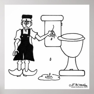 Póster El pequeño muchacho holandés para un escape en un