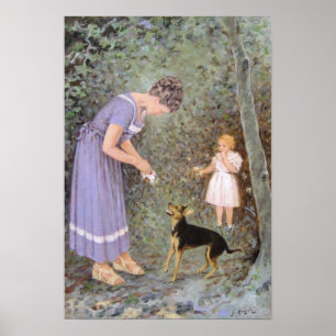 Póster El pequeño perro codicioso por Guido Marzulli, Rea