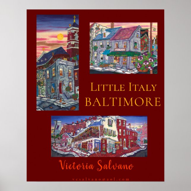 Póster El pequeño poster de Baltimore en Italia (Frente)