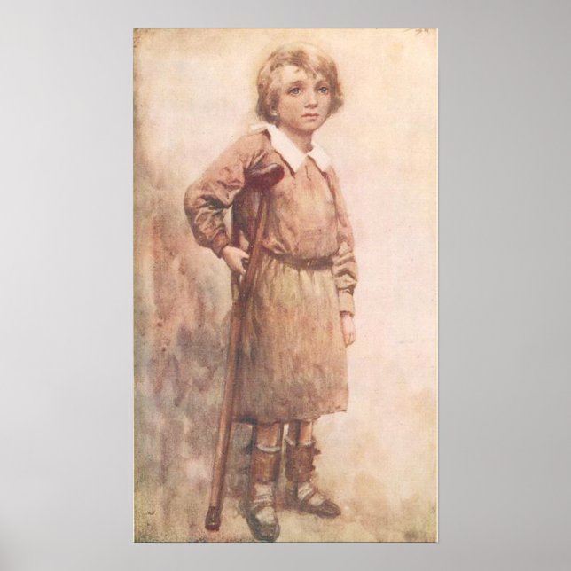 Póster El pequeño Tim... su pequeña y activa muleta. (Frente)