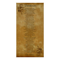 El pergamino de Desiderata parece un desplazamient