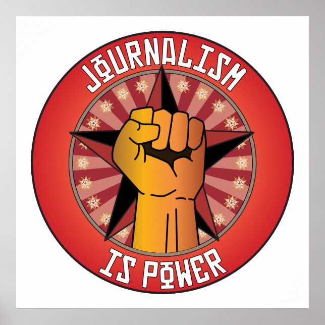 Póster El periodismo es poder (Frente)