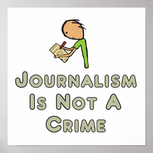 Póster El periodismo no es un crimen (Frente)