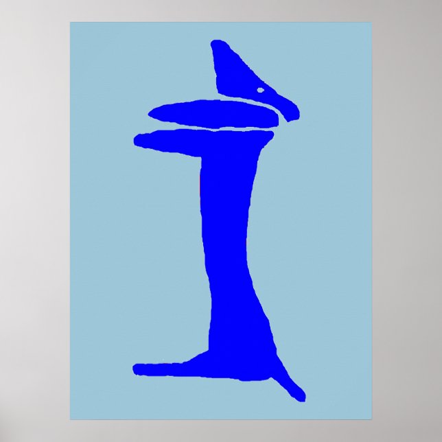 Póster El perro azul Dachshund (Frente)