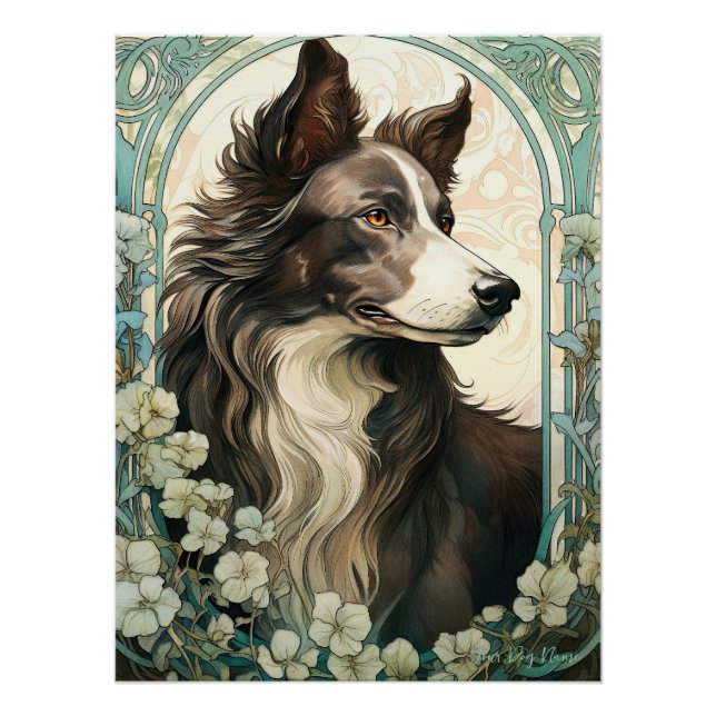 Póster El perro collie de la frontera 001 - Natalia Mucha (Anverso)