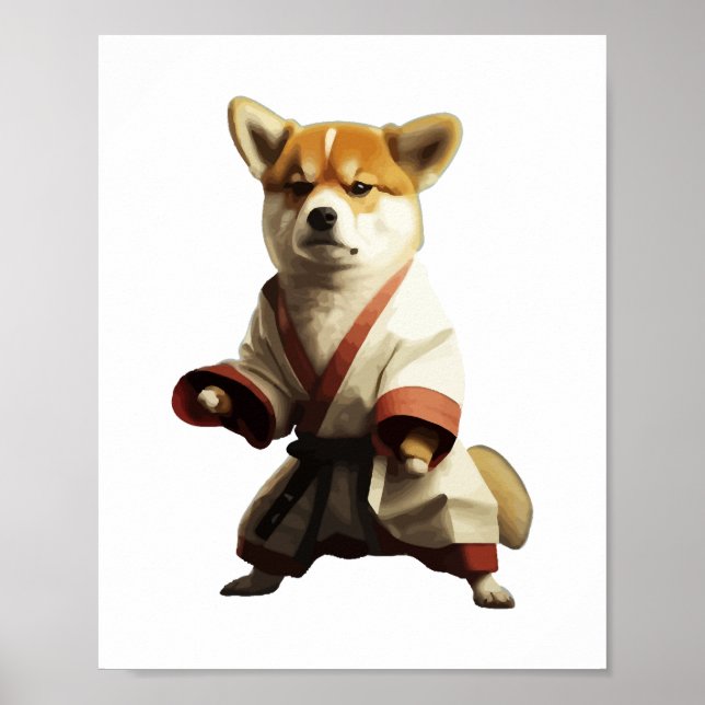 Póster El perro conoce a Karate (Frente)