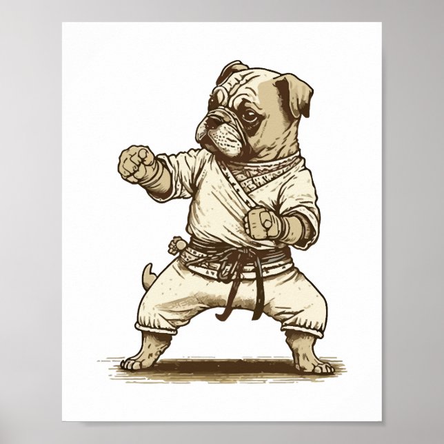 Póster El perro conoce a Karate (Frente)