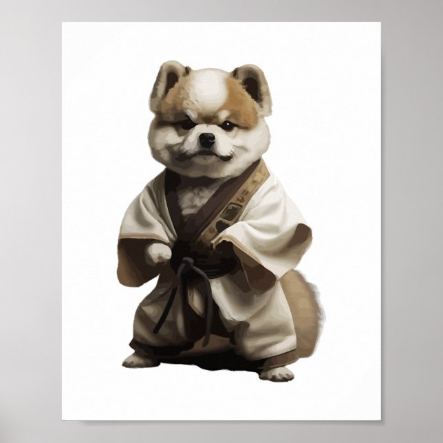 Póster El perro conoce a Karate (Frente)