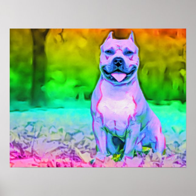 Póster El perro del cielo callejero norteamericano (Frente)