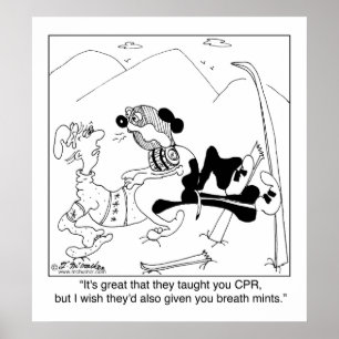 Póster El perro del rescate sabe el CPR