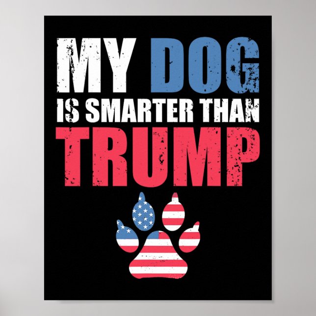 Póster El perro es más inteligente que la hormiga gracios (Frente)
