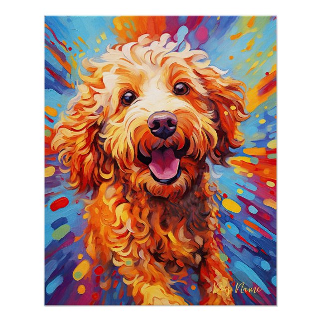 Póster El perro goldendoodle 005 - Zetton Ziana (Anverso)
