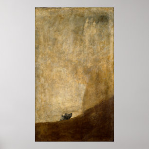 Póster El perro (pinturas negras) por Francisco Goya 1820