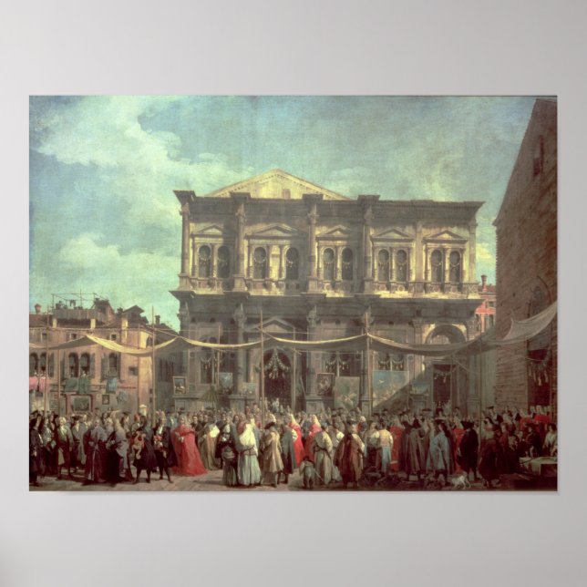 Póster El perro que visita la iglesia y la scuola di (Frente)