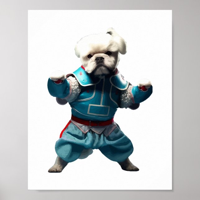 Póster El perro sabe que Karate se transformó (Frente)