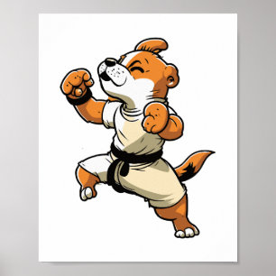 Póster El perro sabe que Karate se transformó