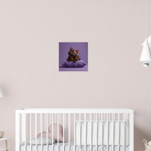 Póster El Personalizado lindo Tortoiseshell Kitten en un