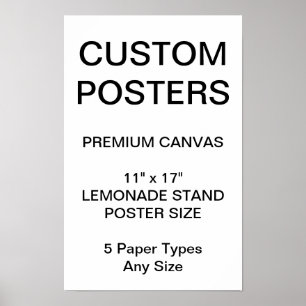 Póster El personalizado personalizó 11" x 17" espacio en