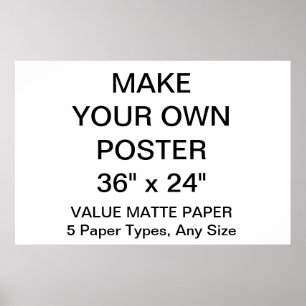 Póster El personalizado personalizó 36" x 24" poster del