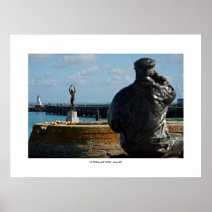 Póster El PESCADOR Y el poster de la SIRENA