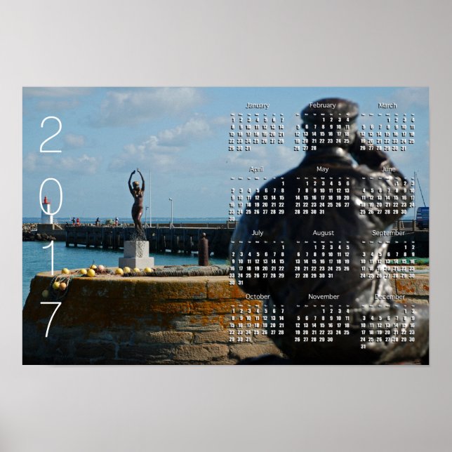 Póster EL PESCADOR Y EL Poster DEL Calendario SIREN 2017 (Frente)