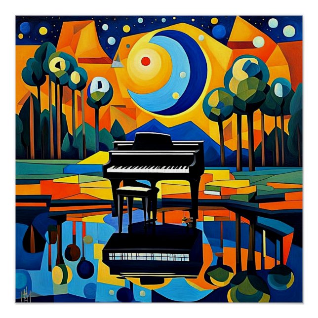 Póster El piano espera (Anverso)