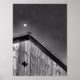 Póster El pico del granero contra el cielo