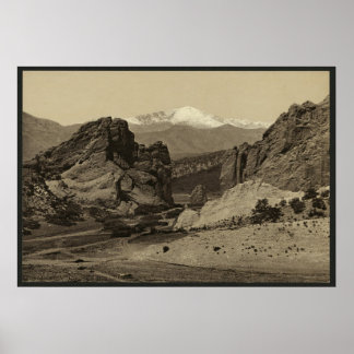 Póster El pico del lucio desde el jardín de los dioses