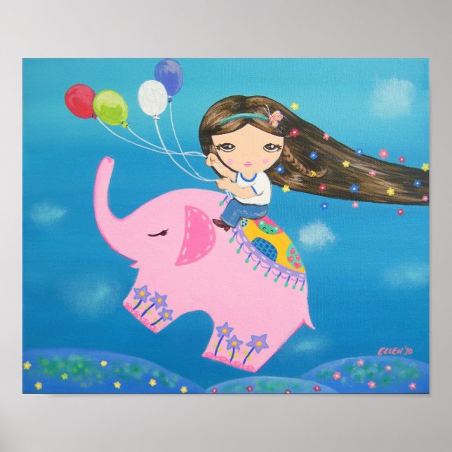 Póster El piloto elefante (Frente)