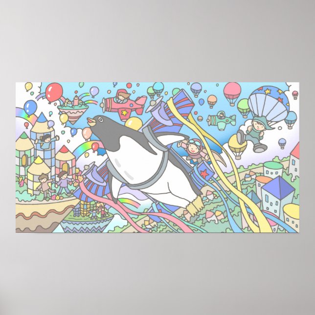 Póster El pingüino quería volar. (Frente)