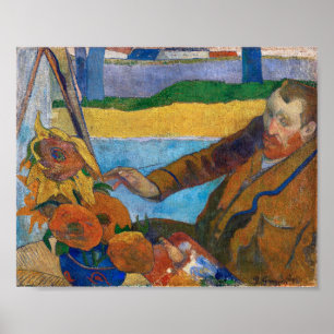 Póster El pintor de girasoles Paul Gauguin