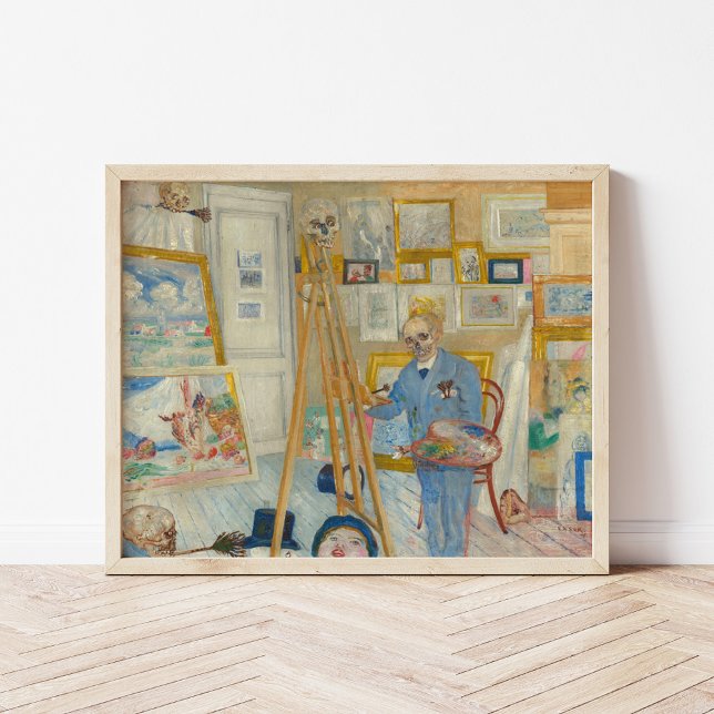 Póster El pintor del esqueleto | James Ensor (Subido por el creador)