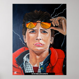 Póster El pintor del viajero en el tiempo por Alfred Fox