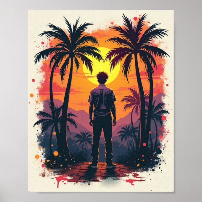 Póster El pintor se sorprendió con su pintura (Frente)