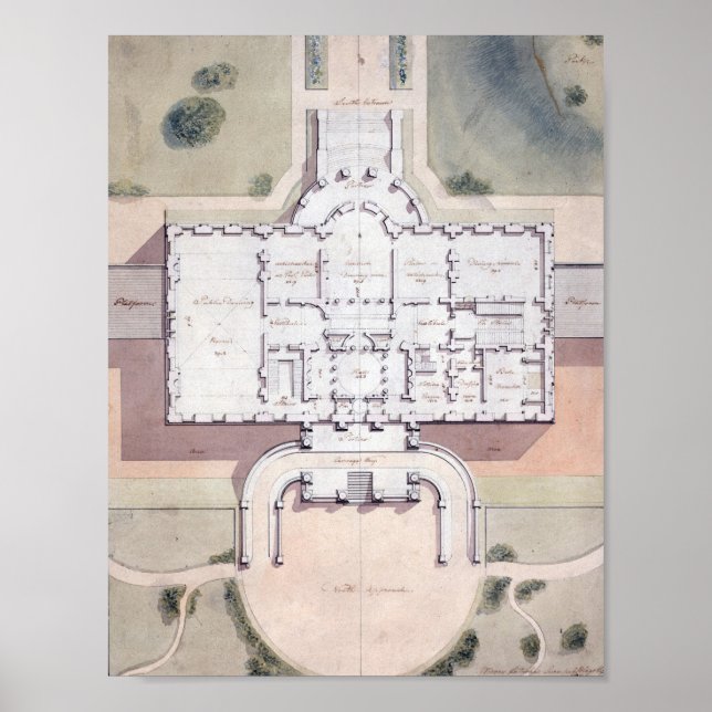 Póster El plan del presidente de la Casa Blanca, Washingt (Frente)