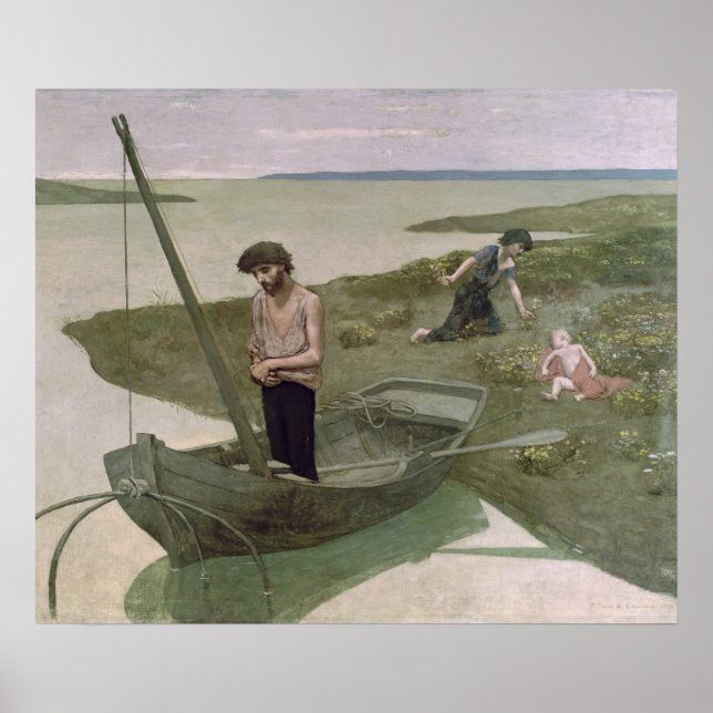 Póster El pobre pescador, 1881 (Frente)
